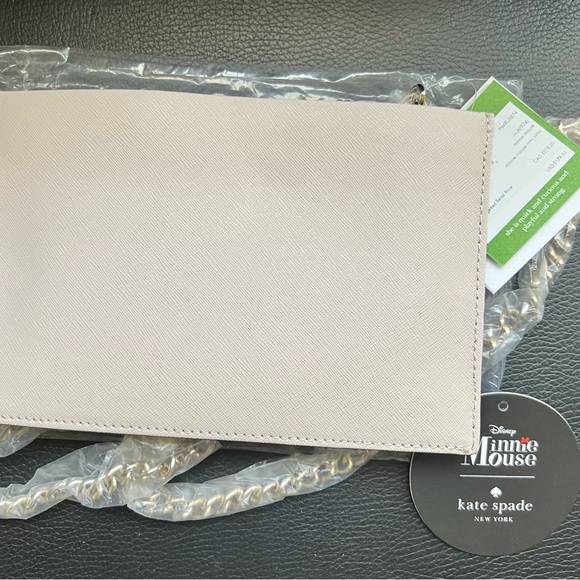 NWT $178 Kate Spade Disney Minnie Mouse Mini Sima Clutch & Gold Chain Crossbody - Picture 13 of 13